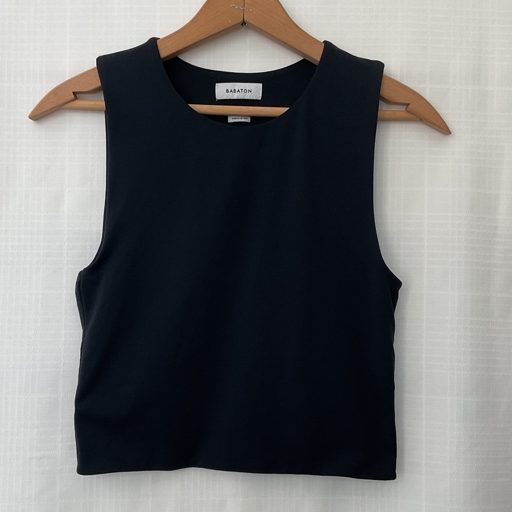 Babaton double layer black Tank Top